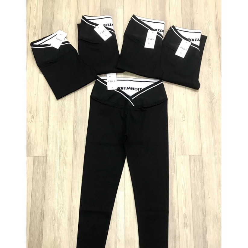 Quần legging nữ dài cạp chéo cao nâng mông giữ nhiệt Umi Hàn nữ co giãn 4 chiều KÈM HỘP | BigBuy360 - bigbuy360.vn