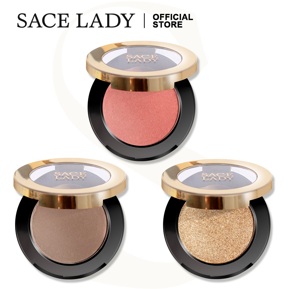 Set 3 Hộp Phấn Má Hồng + Bắt Sáng + Tạo Khối Sace Lady Tông Nhũ Mịn Mượt Tự Nhiên Lâu Trôi | BigBuy360 - bigbuy360.vn