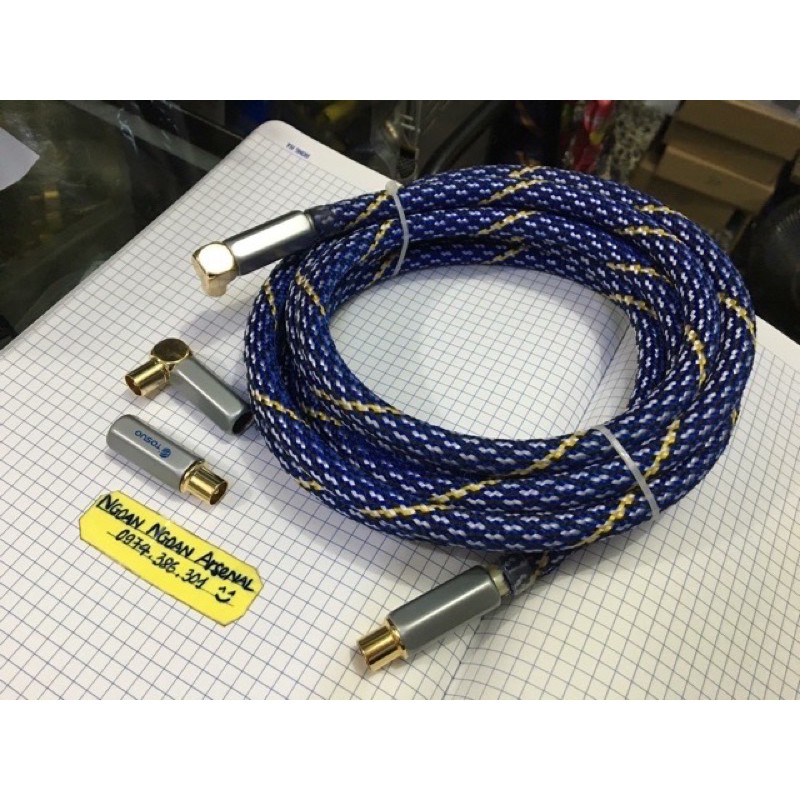 dây nối tường ra tivi lõi mạ bạc cao cấp hàng nhập khẩu siêu chống nhiễu