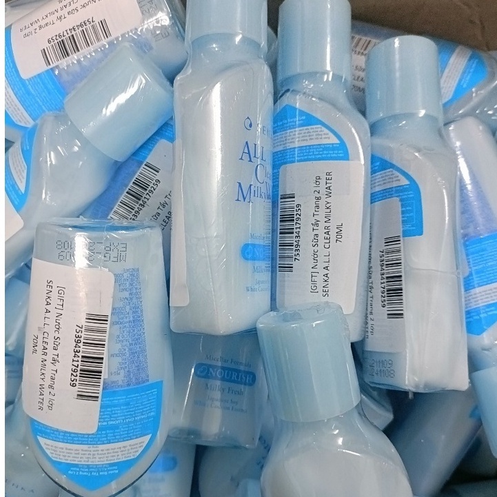 Nước Sữa Tẩy Trang 2 Lớp Senka All Clear Milky Water - 70ml