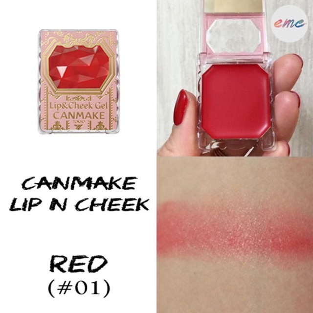Lip&amp;Cheek gel Canmake má hồng và son 2in1