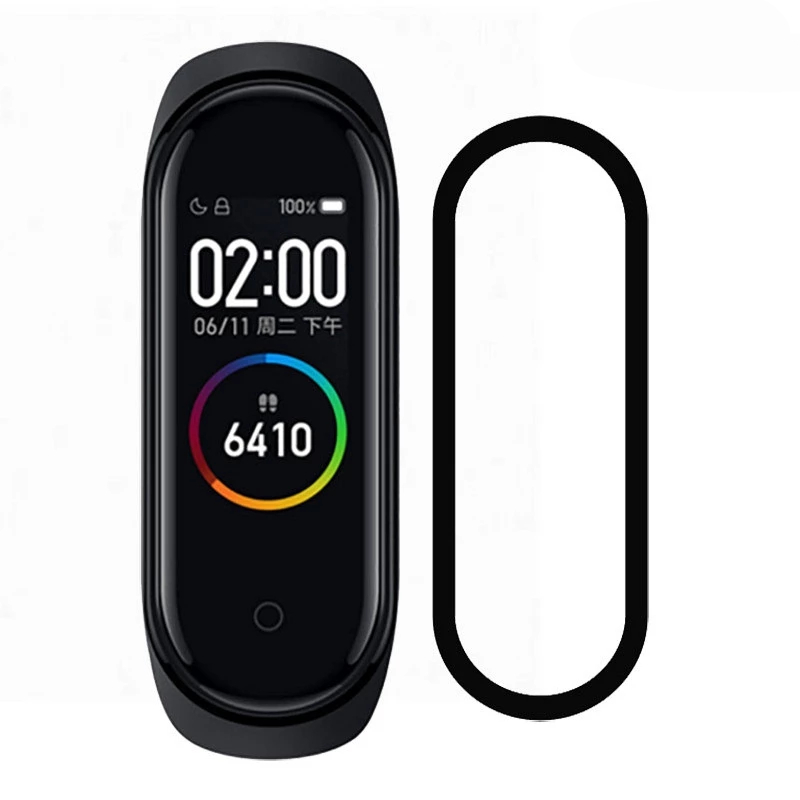 Kính Cường Lực 3d Chống Nước Chống Trầy Bảo Vệ Màn Hình Cho Xiaomi Mi Band 4 5 Mi Band 4