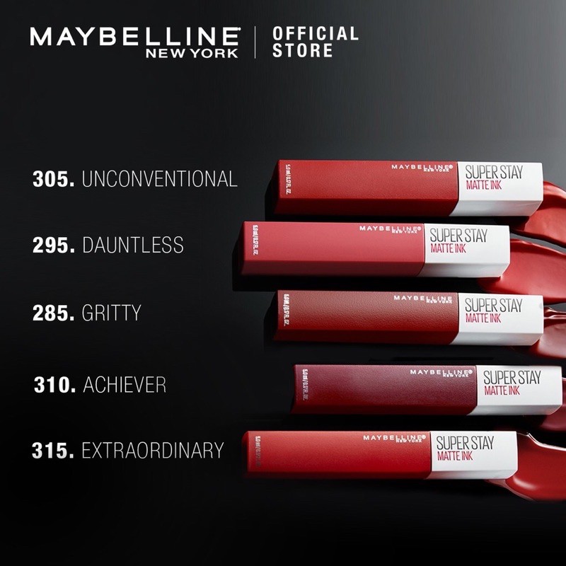 (hàng Mới Về) Son Lì Maybelline Superstay Màu Đỏ