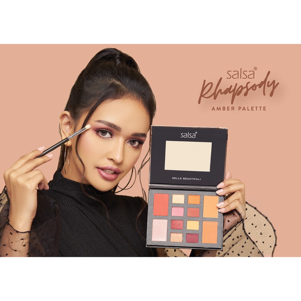Salsa (hàng Mới Về) Bảng Phấn Mắt / Má Hồng / Bắt Sáng / Tạo Khối Màu Hổ Phách Cổ Điển | BigBuy360 - bigbuy360.vn
