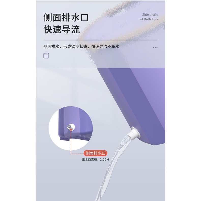 Thùng Tắm Không Cần Lắp Đặt Thùng Tắm Gấp Cho Người Lớn Chậu Vệ Sinh Gia Dụng
