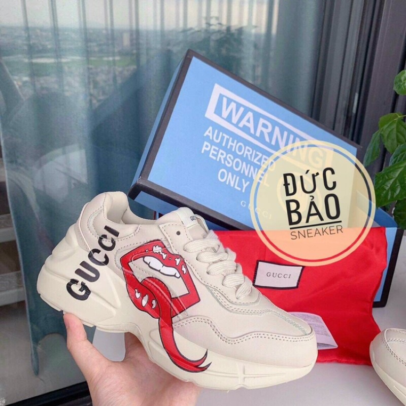 Gucci môi hàng 11 Full hộp . Giày thể thao nam nữ sneaker gc sơn tùng