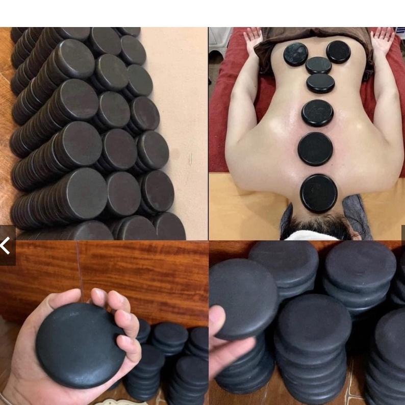 Đá Nóng, Massage Body Đái Tròn Đá Oval Đá Spa Đông Y Massa Mặt Đả Thông Kinh Lạc Oval 8x6cm tròn 8x8cm