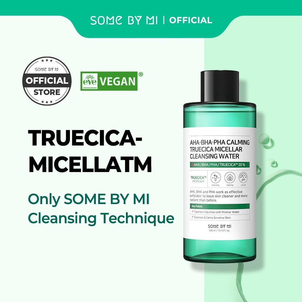 Nước Tẩy Trang Loại Bỏ Tế Bào Chết Some By Mi AHA-BHA-PHA Calming Truecica Micellar Cleansing Water 300ml
