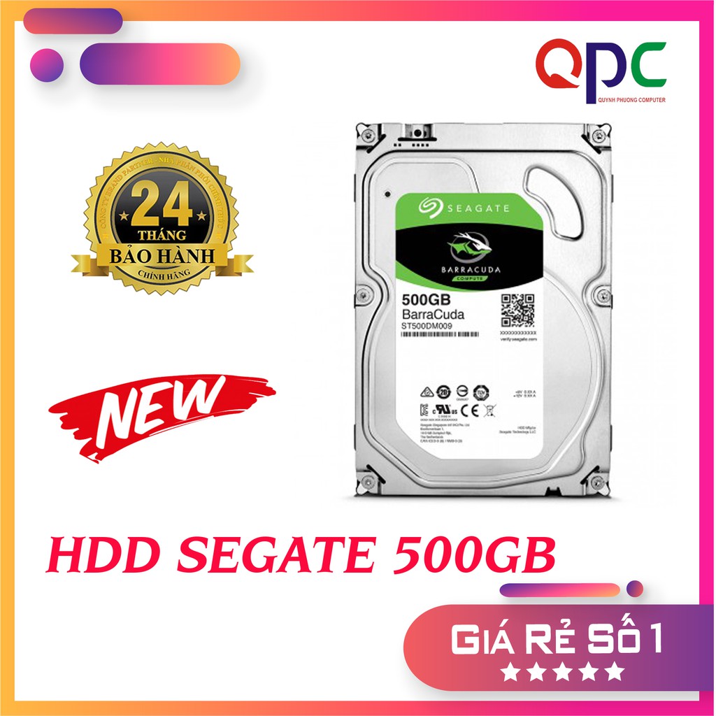 Ổ cứng HDD Seagate 500GB 3.5 inch 7200RPM, SATA3 6GB/s, 16MB Cache