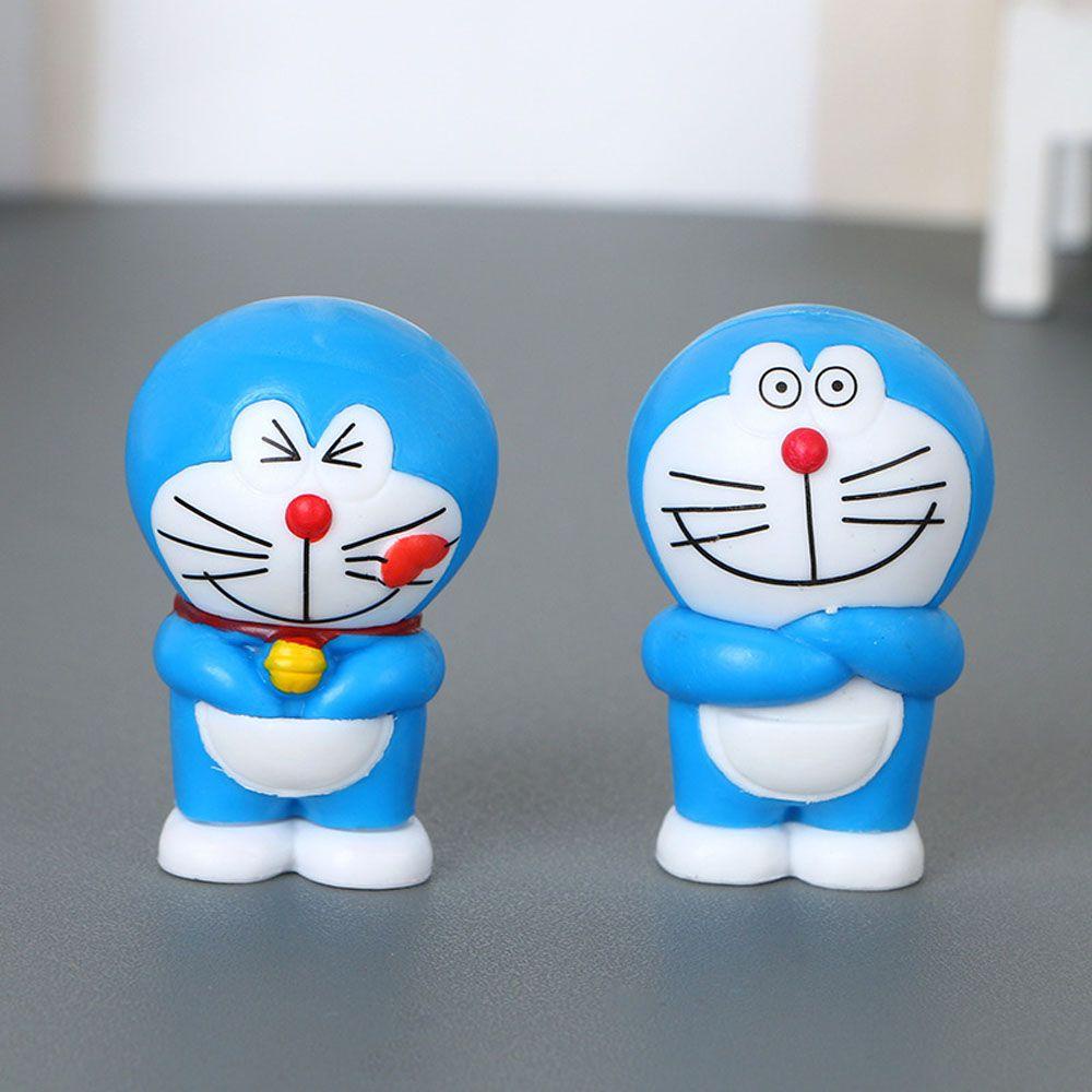 Bộ 6 Mô Hình Nhân Vật Hoạt Hình Doraemon Dùng Trang Trí