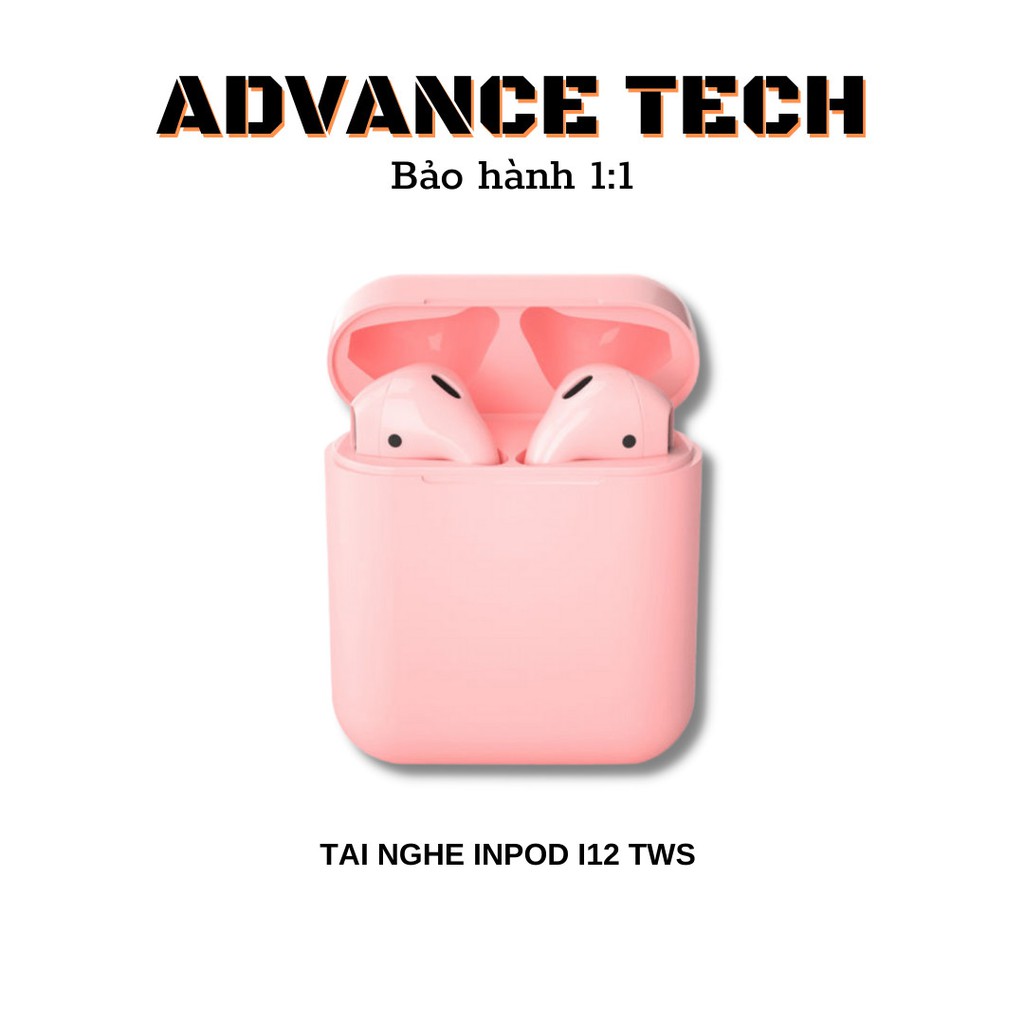 Tai nghe bluetooth inpod i12 , tai nghe blutooth dành cho iPhone và Android,tai nghe không dây inpod i12 nhiều màu