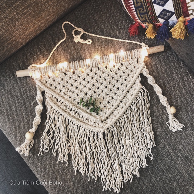 Macrame trang trí nhà cửa