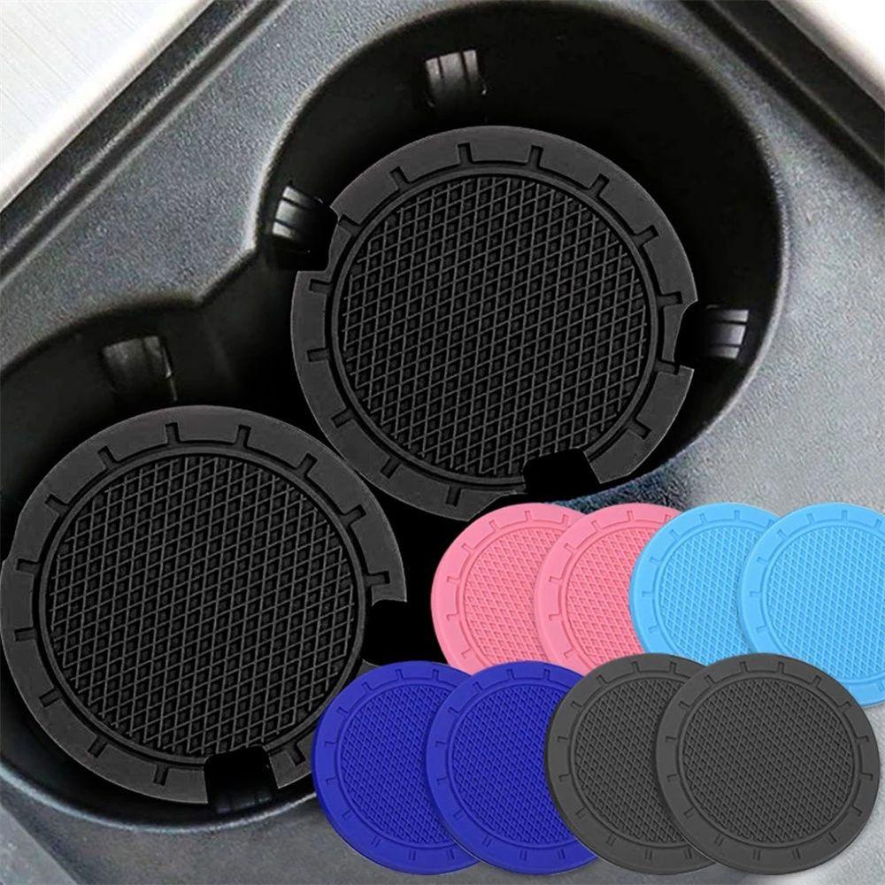 Set 4 Đế Lót Cốc Bằng PVC Trang Trí Nội Thất Xe Hơi