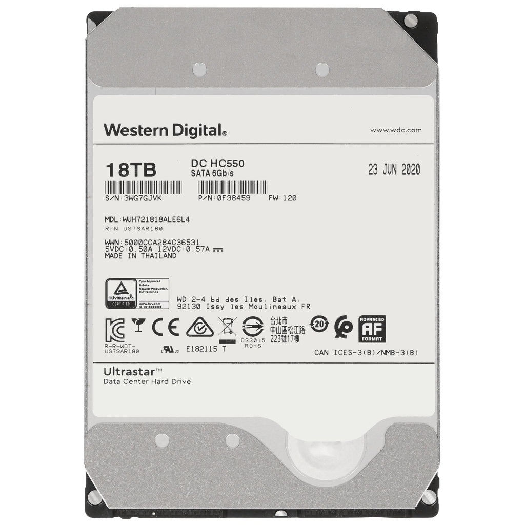 Ổ cứng HDD Western Digital Ultrastar 4TB / 6TB/ 8TB/ 10TB/ 12TB/ 14TB/ 16TB / 18TB 3.5 inch Sata III - Chính hãng WD