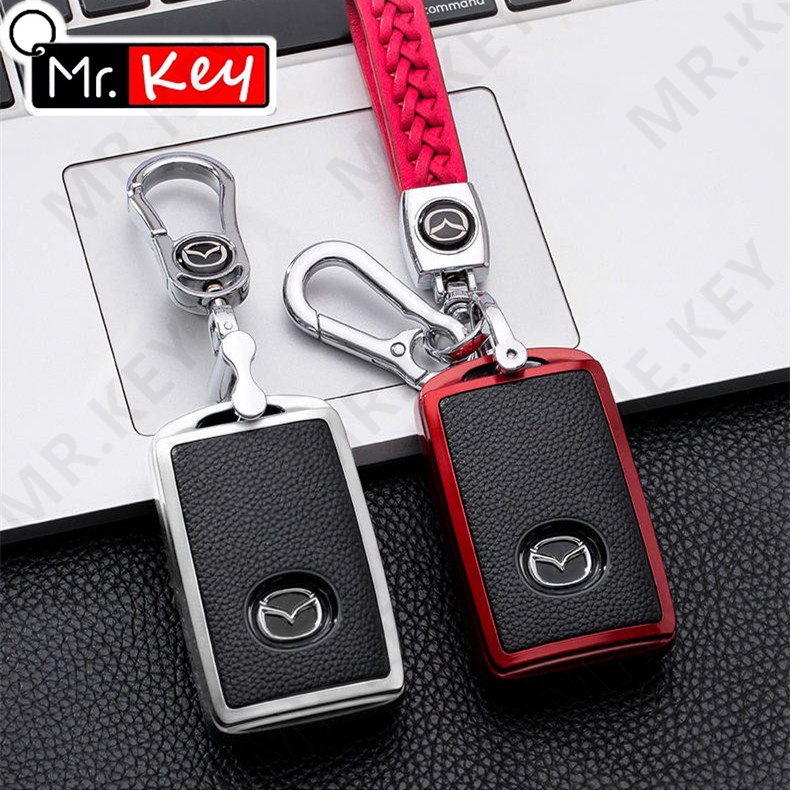Bao Da TPU Bọc Chìa Khóa Thông Minh Cho Xe Hơi Mazda 3 Alexa CX4 CX5 CX-5 CX8 CX-30 CX30 2019-2020