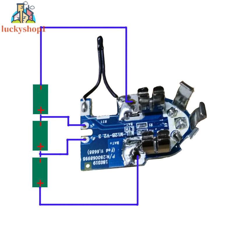Bảng Mạch Pin Li-Ion M12-PCB Dành Cho Milwaukee 12V / 1.3Ah / 1.5Ah / Mới