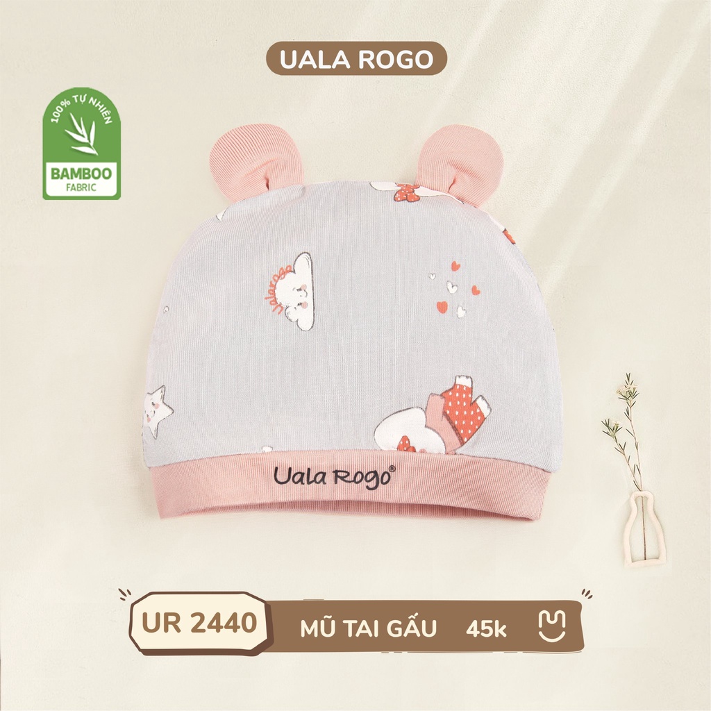 Mũ bao tay bao chân sơ sinh bamboo hình voi