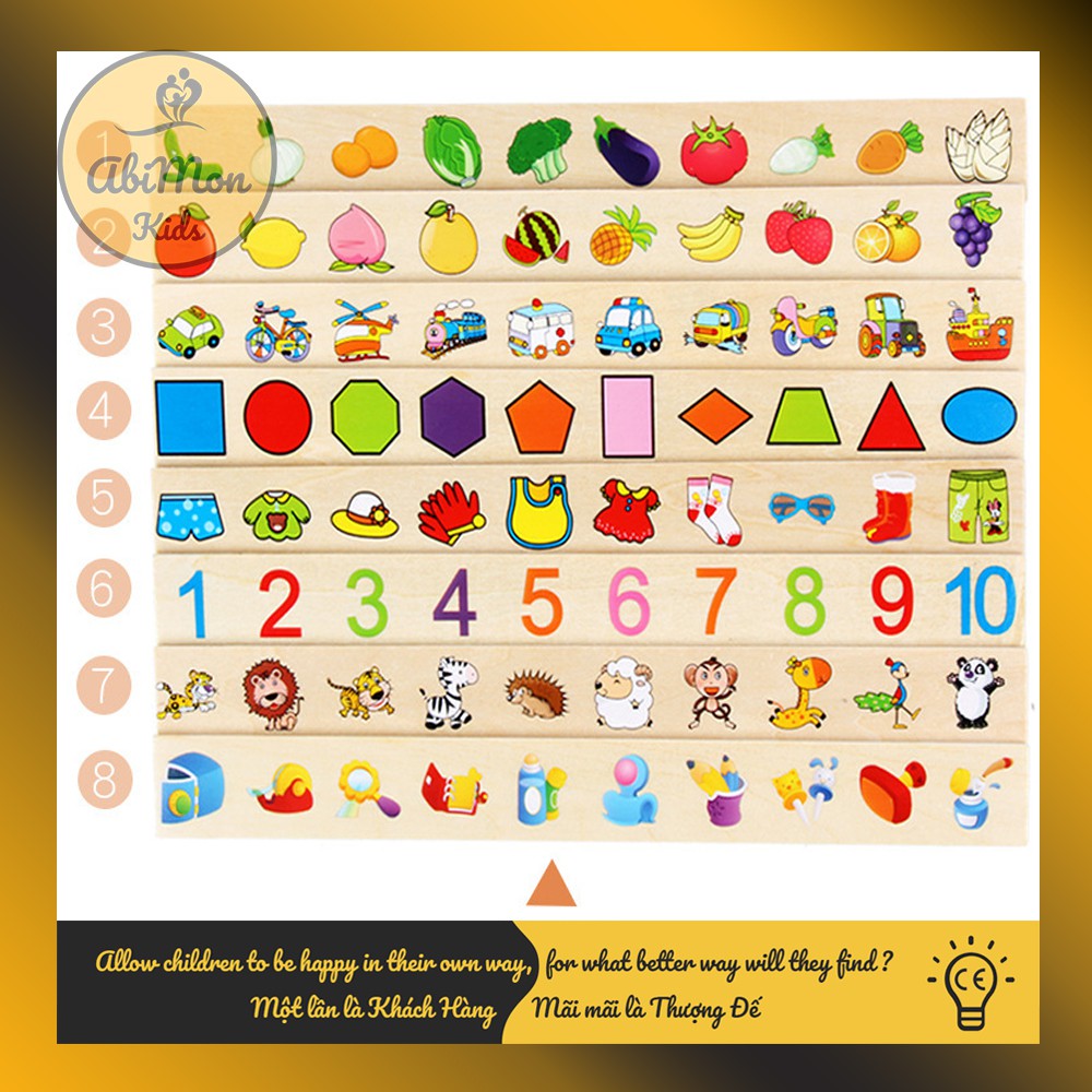 Bộ Thả Hình Theo Chủ Đề Cho Bé ☘️ Montessori cao cấp ✨ (Đồ chơi Gỗ - Đồ chơi Giáo Dục - An toàn - Thông minh)