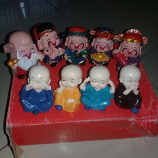 Combo bộ tượng 5 ông thần tài và tứ không.