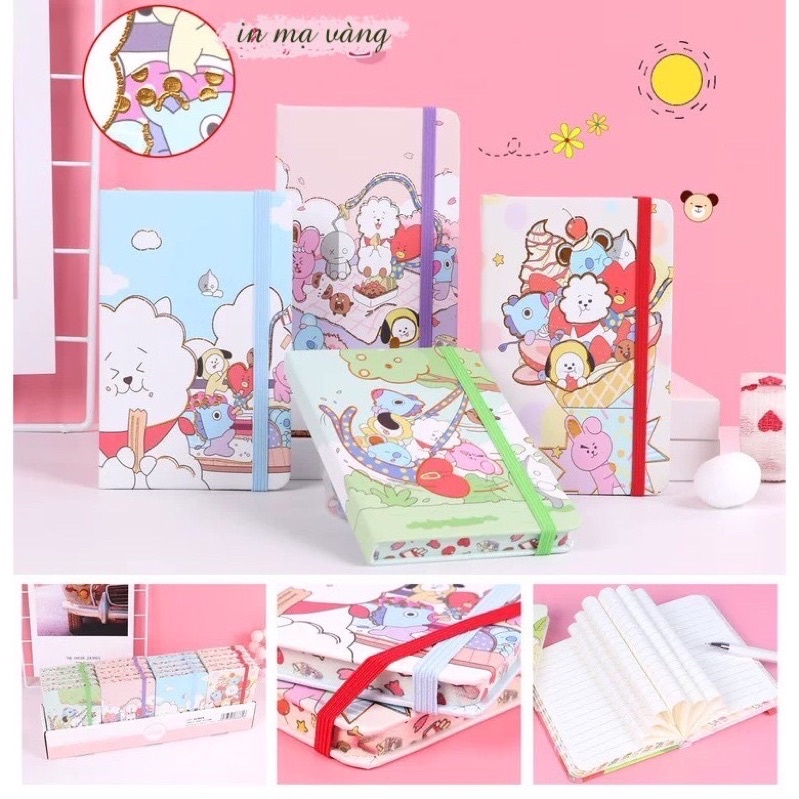 Z0678 Sổ Tay Bìa Cứng Idol Bts Army Bt21 Phong Cách Hàn Quốc Emoji Bukao