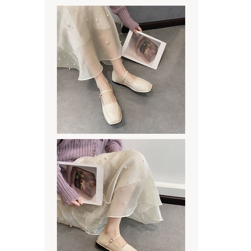 GIÀY BÚP BÊ GIÀY BỆT THỜI TRANG NỮ_GIÀY DA CHỐNG THẤM OXFORD VINTAGE XINH XẮN | BigBuy360 - bigbuy360.vn