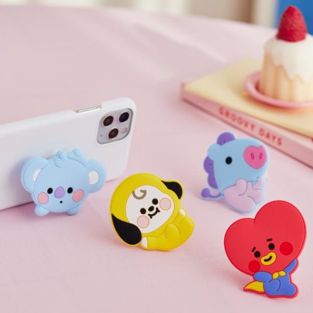 Official Bt21 baby Smarttok/ BT21 Griptok đỡ điện thoại