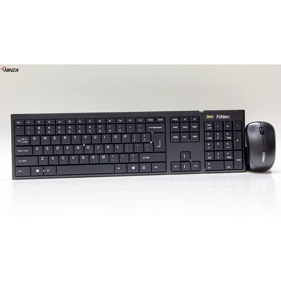 Bộ phím chuột không dây Fuhlen A120G, Ensoho E-116CB - Hàng chính hãng