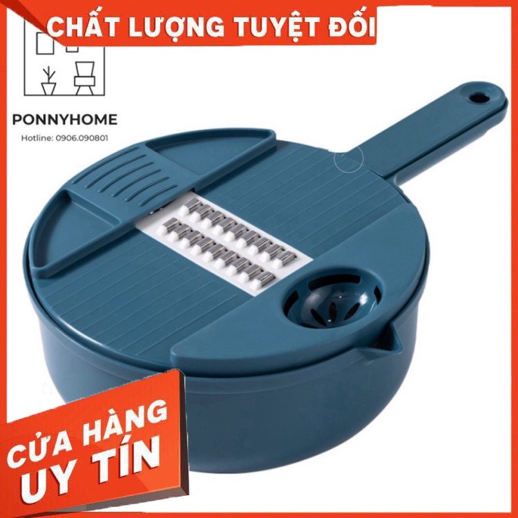 [Freeship 99k TQ] BỘ RỔ NẠO RAU CỦ ĐA NĂNG 12 CHI TIẾT | NẠO BÀO SỢI AN TOÀN KHI SỬ DỤNG MẪU MỚI