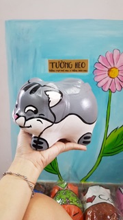 Heo đất handmade - mèo Ami