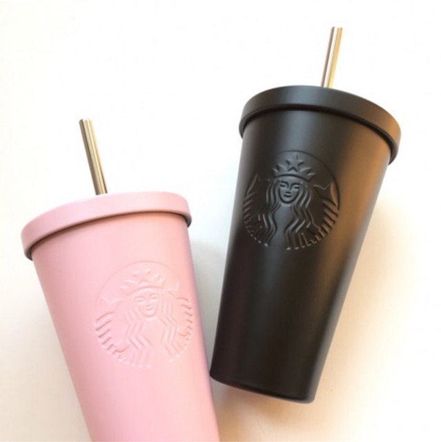 LY COLDCUP STARBUCKS ĐEN/HỒNG/XANH