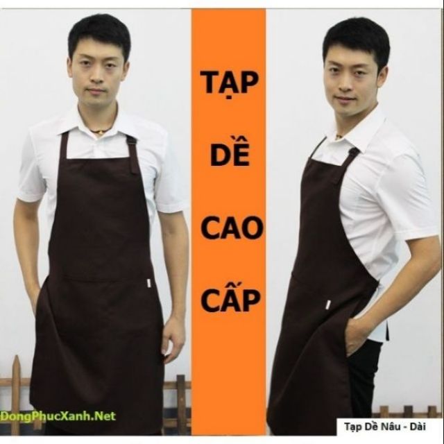 Tạp dề nâu cao cấp