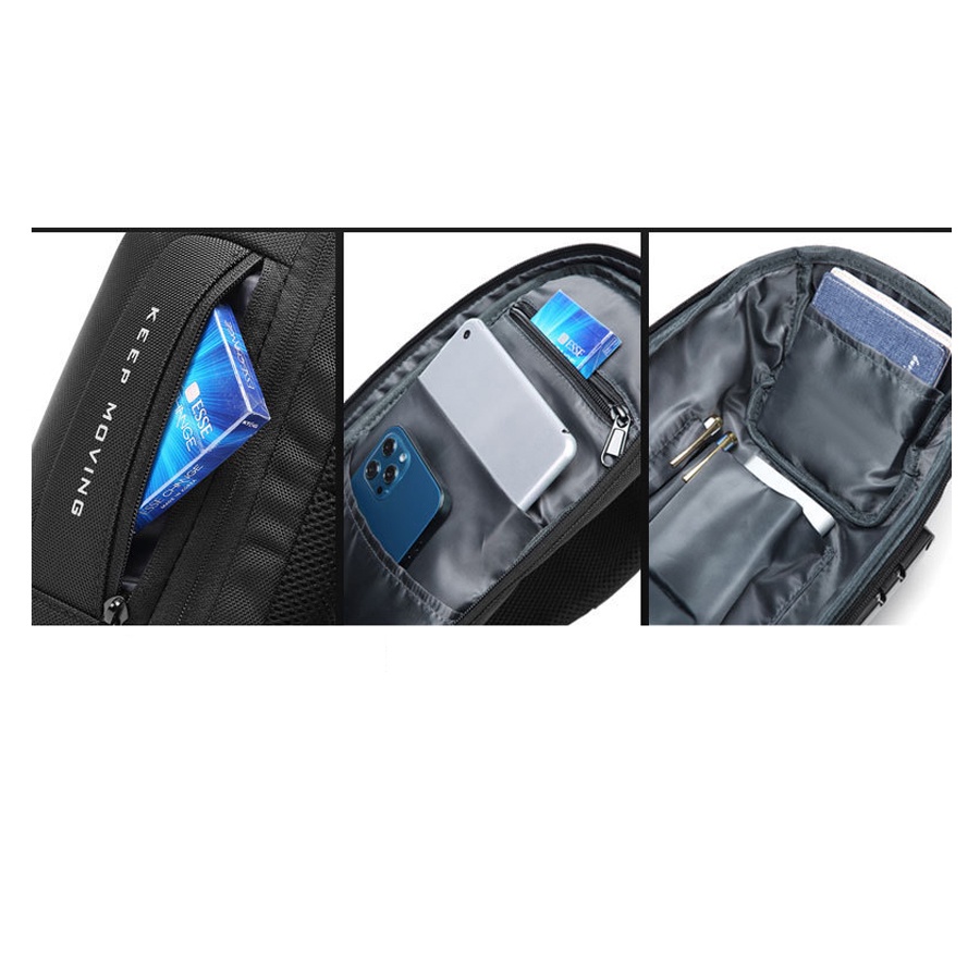 Túi đeo chéo nam cao cấp, Túi Đeo Chéo Nam Có Cổng Sạc Usb Tiện Lợi, túi đeo chéo nam đẹp