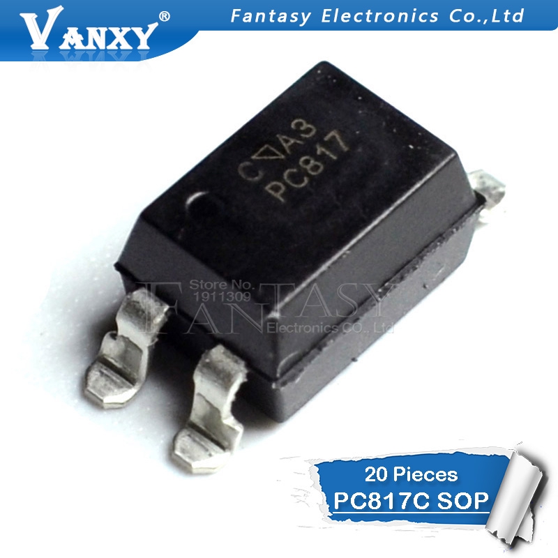 Bộ 20 Ic Pc817C Sop4 Pc817-C Sop Pc817 C Smd Chất Lượng Cao