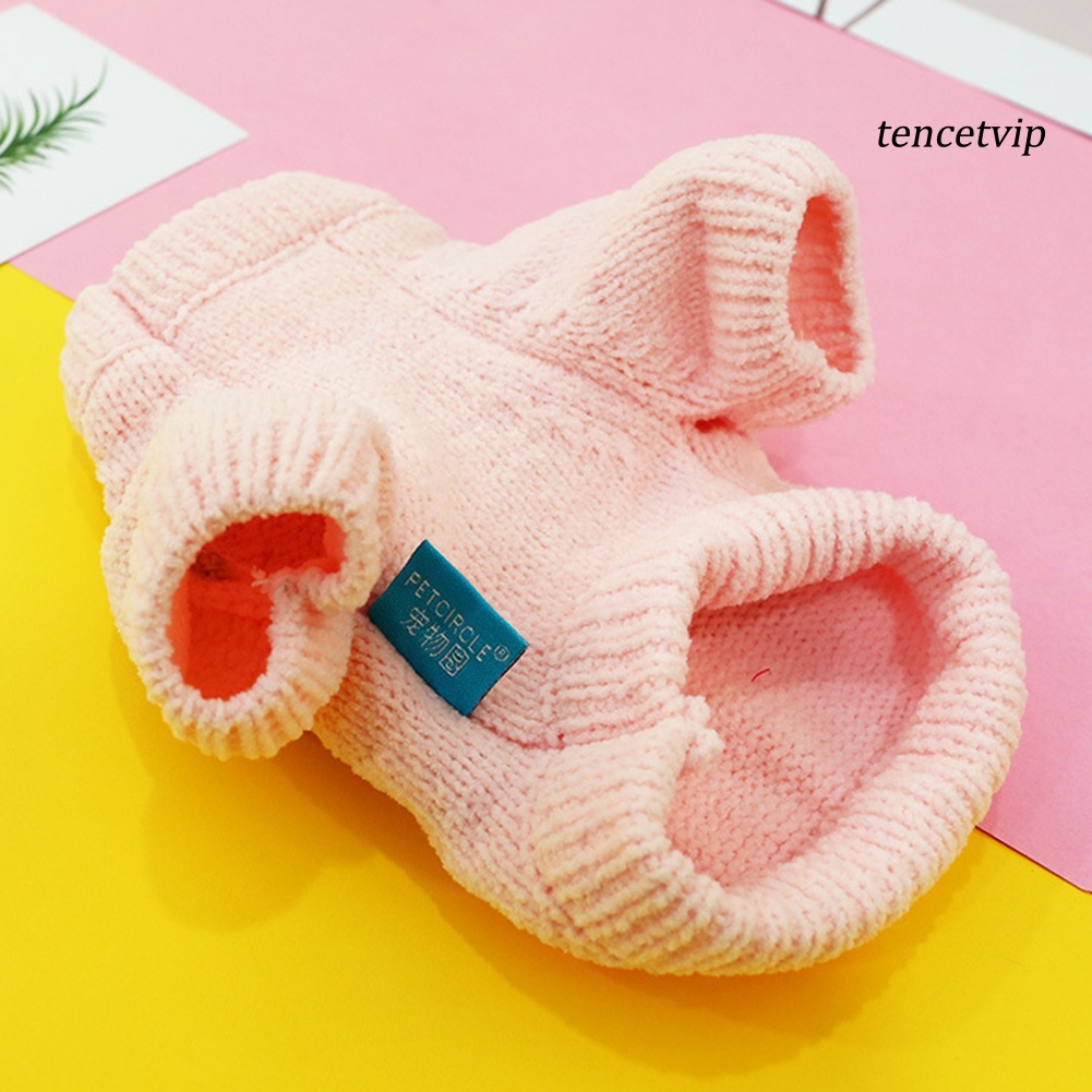 Áo len giữ ấm mềm mại phong cách mùa đông dễ thương cho thú cưng