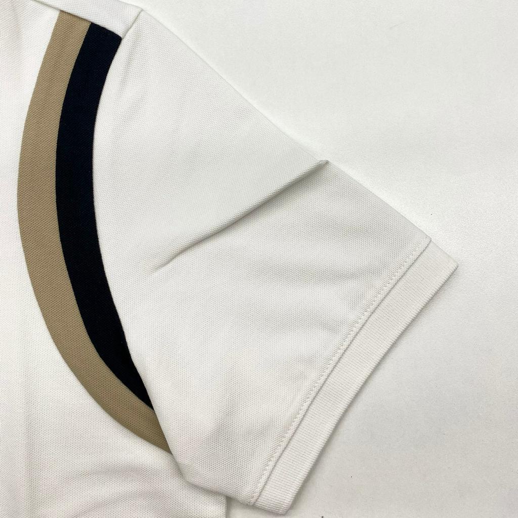HLAxQee - Áo POLO nam ngắn tay cao cấp phối viền màu thêu logo gấu Qee pattern on chest colorline Polo Shirt