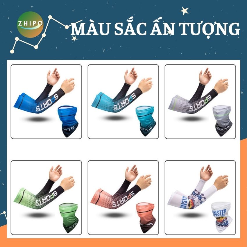 Găng Tay Chống Nắng Nam Nữ Vải Lụa Giữ Ẩm Siêu Thoáng Mát Sử dụng Đa Năng Đi Phượt Tập Gym Đạp Xe ZHIPO-69
