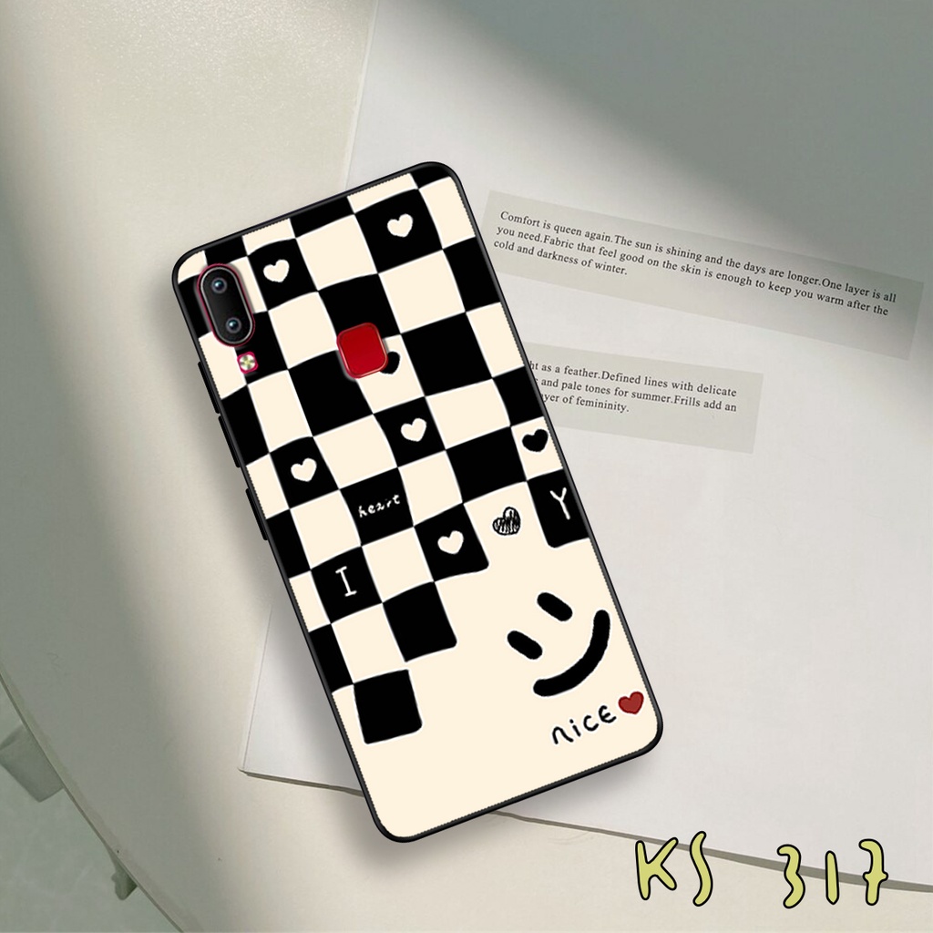 Ốp lưng Vivo Y91 - Vivo Y95 - Ốp in hình họa tiết caro bền, đẹp