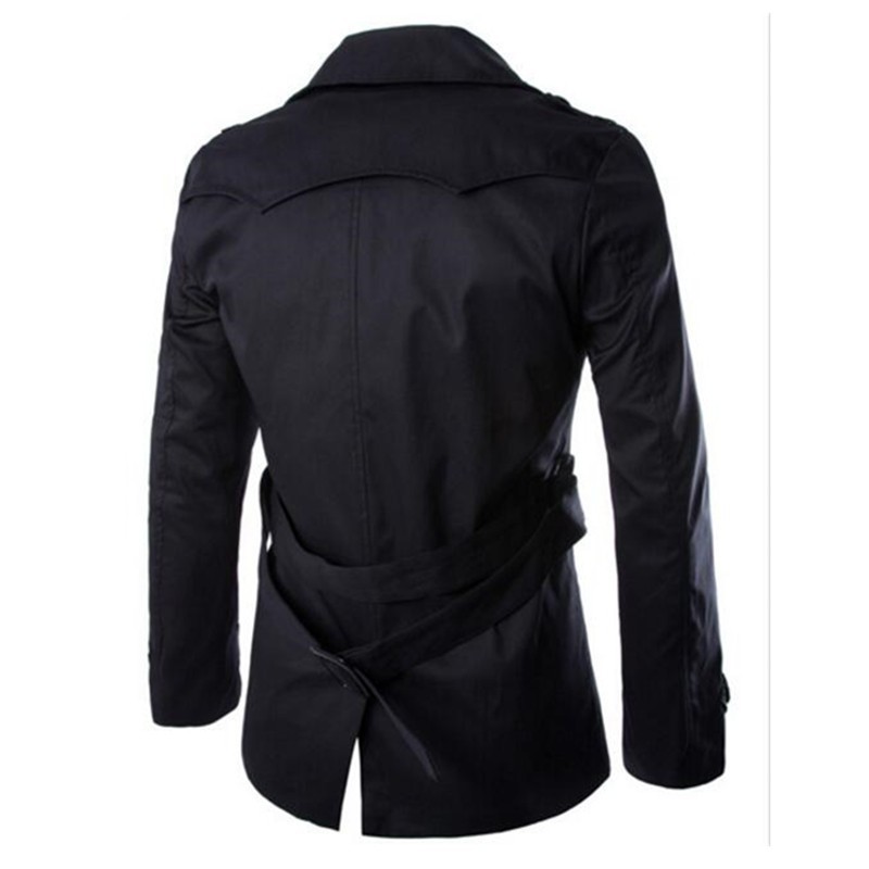 Áo Khoác Dáng Dài 2 Hàng Nút Thanh Lịch Cho Nam