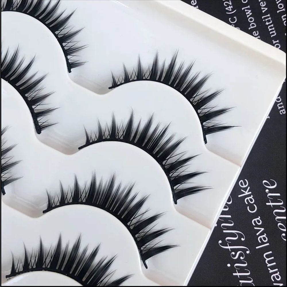 [Hàng mới về] Set 4 cặp lông mi giả cong dày tự nhiên không gây kích ứng