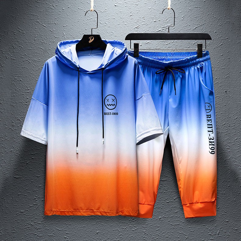 Bộ Đồ Thun Nam Loang Màu In Họa Tiết Hai Mặt Mũ Chùm Đầu Kết Hợp Quần Lỡ SEPTEMBERGIRL1989 SET NAM 90000116C | BigBuy360 - bigbuy360.vn