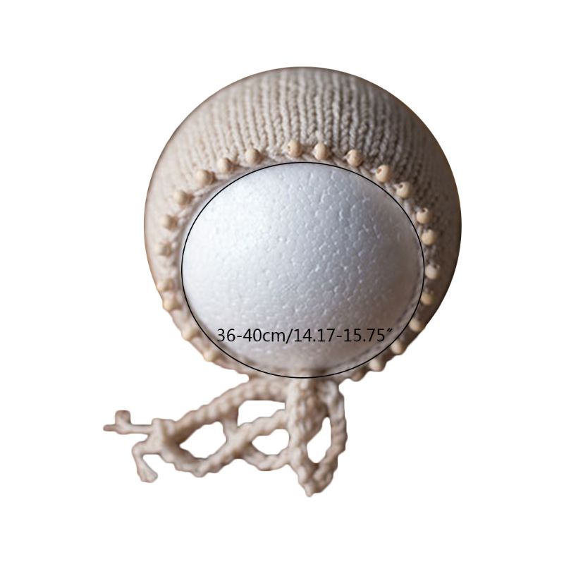 Mũ Len Đính Hạt Dùng Làm Đạo Cụ Chụp Ảnh Cho Bé Sơ Sinh