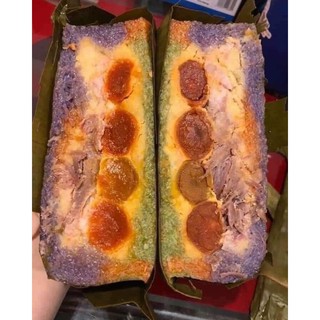 Bánh Tét Thịt Ba Rọi Trứng Muối Trà Cuốn Trà Vinh 1kg