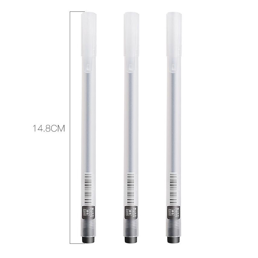 Bút Bi Mực Gel 3 Màu Đỏ/Đen/Xanh Dương/Xanh Dương 0.5mm Dùng Trong Văn Phòng