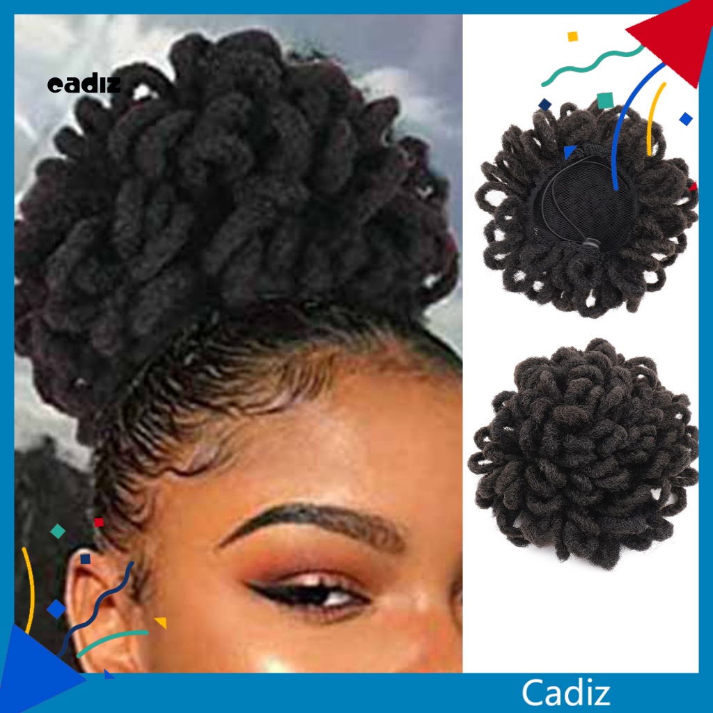 Búi Tóc Giả Xoăn Phong Cách Châu Phi Dành Cho Nữ