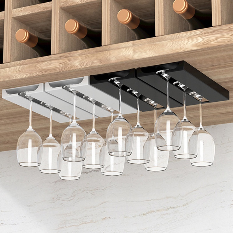 Set 2 Giá Đỡ Ly Rượu Vang Gắn Dưới Tủ