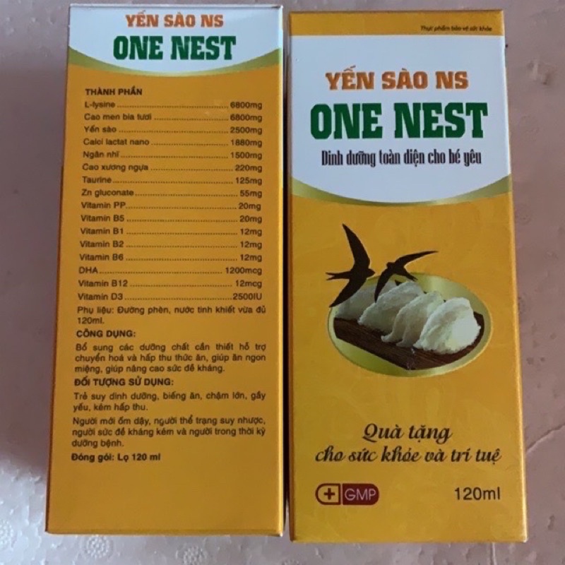 Siro yến sào one nest mẫu mới 2019 chính hãng