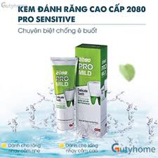 KEM ĐÁNH RĂNG CAO CẤP HÀN QUỐC 2080 PRO MILD SENSITIVE 125g