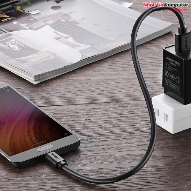 Cáp USB 3.0 to USB Type-C dài 0,5m 1m 1,5m 2m chính hãng Ugreen 20881/20882/20883/20884 cao cấp