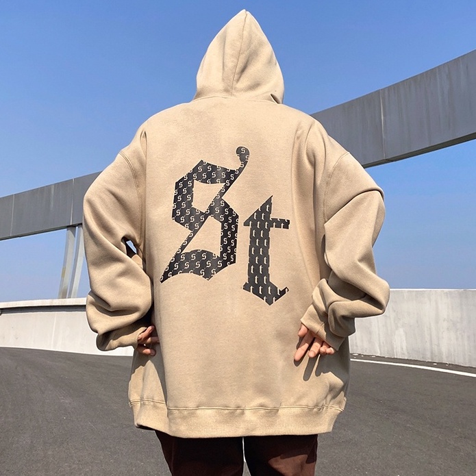 Áo hoodie nam có mũ nỉ bông mịn oversize, áo hoodie nam form rộng 8ST học