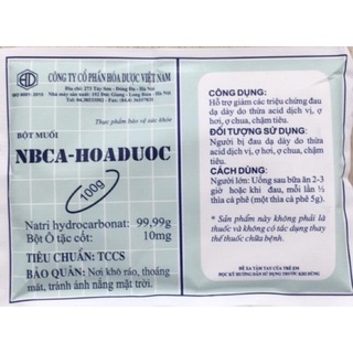 Bột muối NABICA - Hóa dược
